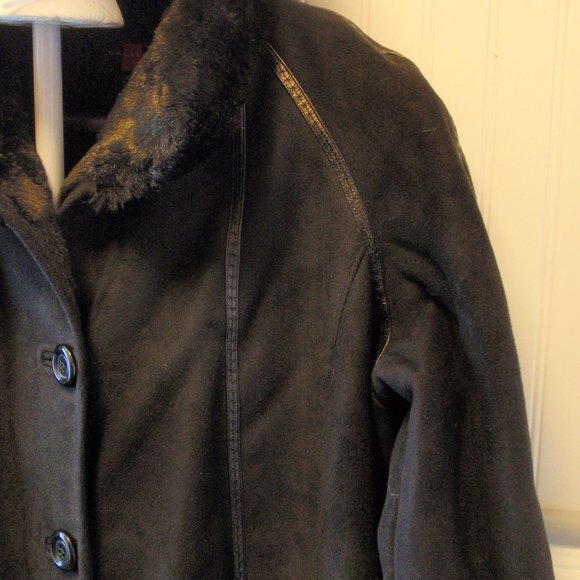 Free Shipping Gallery Black Russian hat and long  coat very warm  a size X-Large - Picture 5 of 12